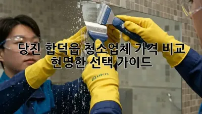 당진 합덕읍 청소업체 가격 비교: 현명한 선택 가이드